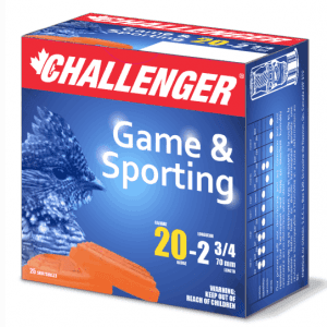 Challenger Target Load 20GAx2-3/4" #7.5 7/8oz 1200FPS 250 RNDS