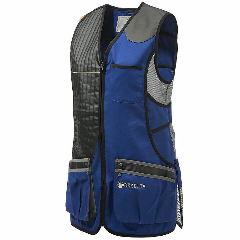 Beretta Women's Sporting Vest Blue Royal & Grey
