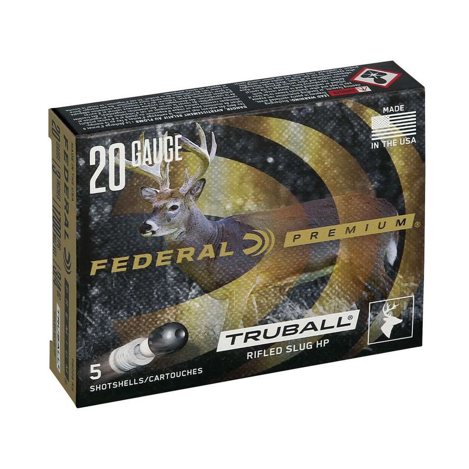 Federal Vital•Shok Truball 20GAx3" 3/4 OZ 1700 FPS 5 Rnds