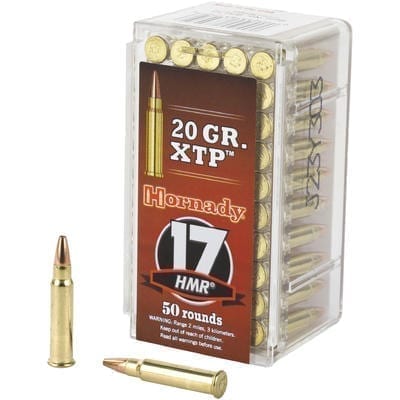 Hornady 17 HMR 20gr HP XTP Varmint Express Rimfire 50 Rnds — The Gun Dealer