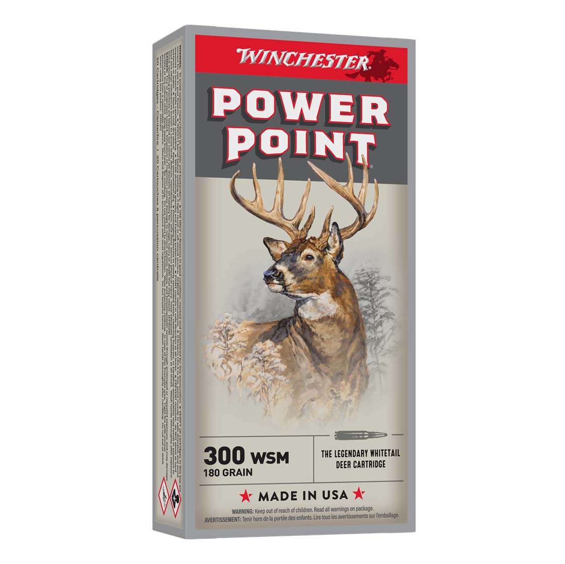 Winchester Super X 300 WSM 180gr Power-Point 2970 FPS 20 Rnds