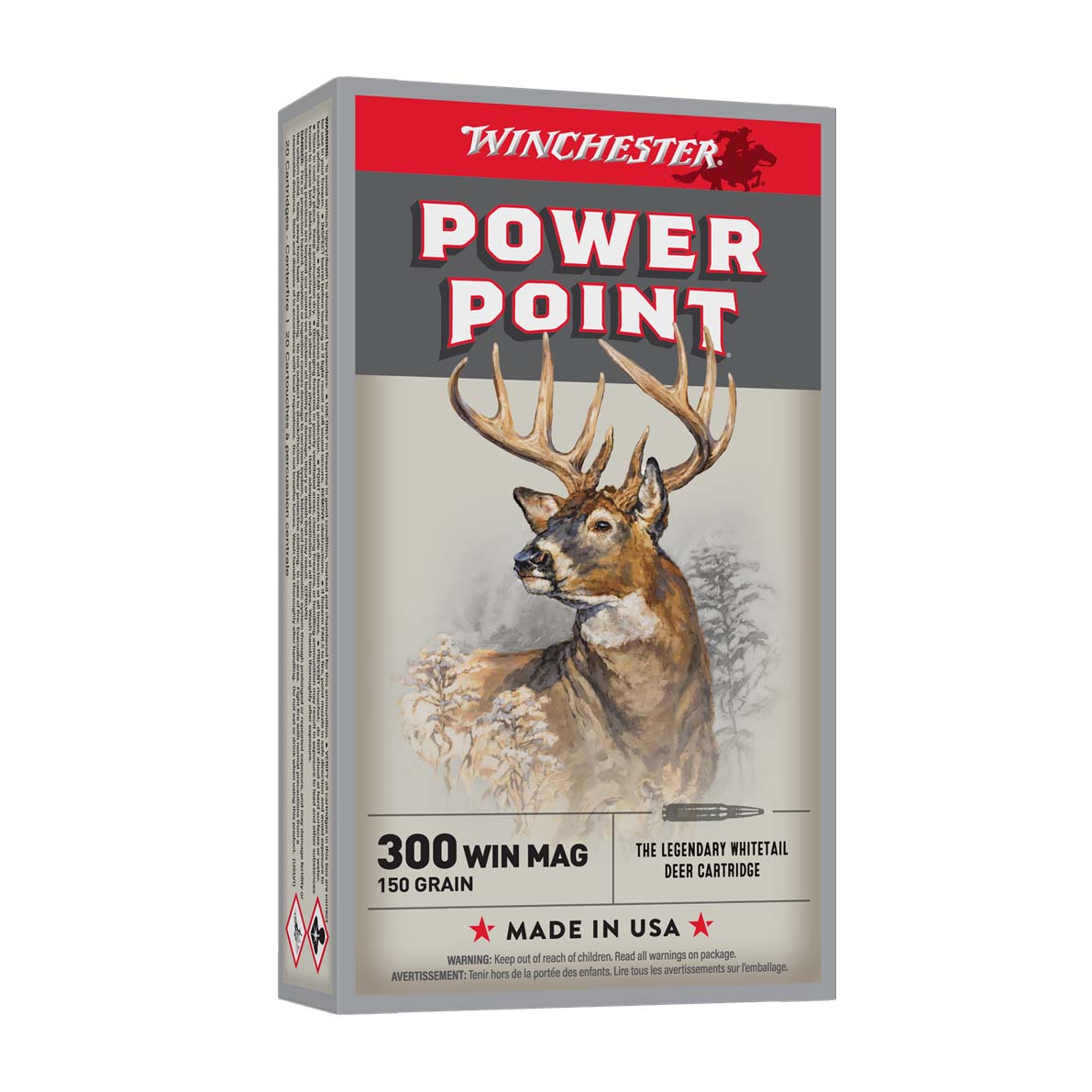 Winchester Super X 300 Win Mag 150gr Power-Point 3290 FPS 20 Rnds
