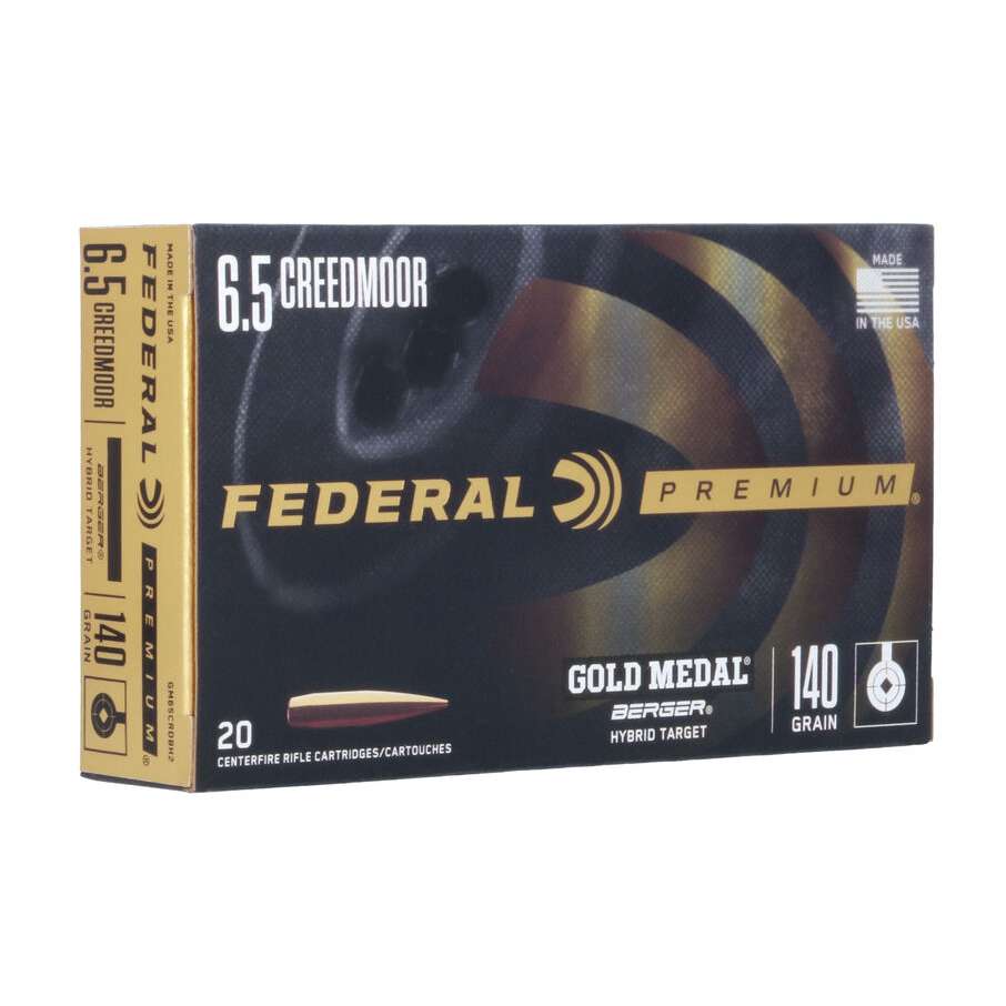 Federal Gold Medal Berger 6.5 Creedmoor 140GR 20 Rnds