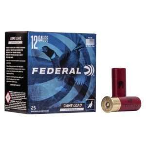 Federal Game Load Upland Hi-Brass 12GAx2-3/4″ 1330 FPS 3-3/44 Dram Eq. 1-1/4 Oz #4 25 Rds — The Gun Dealer