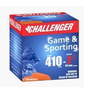Challenger Game & Sporting .410×2-1/2″ 1/2oz #7.5 14gr 25 Rnds — The Gun Dealer