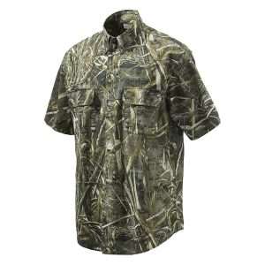 Beretta Men's TM Shooting Short Sleeve Shirt - Camo Extra