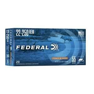 Federal Power-Shok 22-250 Rem 55 GR Soft Point 20Rds — The Gun Dealer