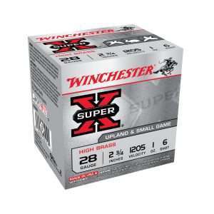Winchester Super X 28GAx2-3/4″ 1 oz 1205 FPS #6 High Brass — The Gun Dealer