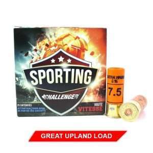 Challenger Sporting High Velocity 12GAx2 3/4″ #7.5 1oz 1300FPS 25 RNDS — The Gun Dealer