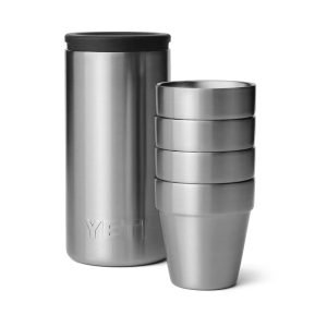 YETI Shot Glasses & Case - Stainless Steel