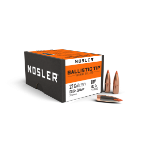 Nosler 22 Cal .224 60gr Ballistic Tip Bullets Qty 100