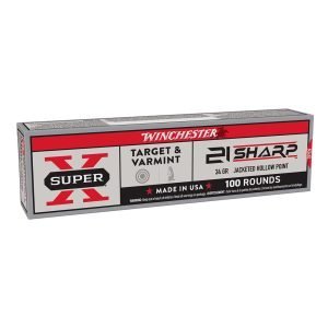 Winchester Super X 21 Sharp 34 GR JHP 1500 FPS 100 Rds
