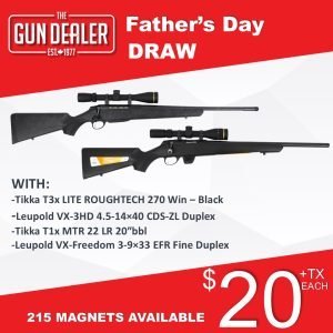 THE GUN DEALER Father's Day Magnet Promo