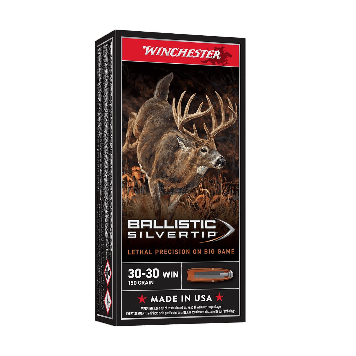 Winchester Ballistic Silvertip 30-30 Win 150gr 2390 FPS 20 Rnds