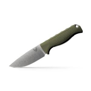 Benchmade Steep Country, Dark Olive Santoprene, Drop-Point -15006-01
