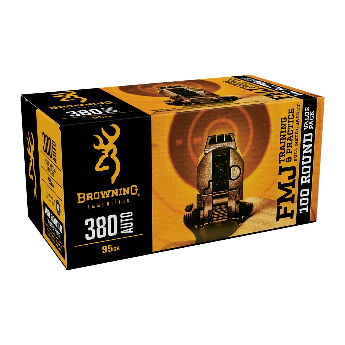 Browning BPT Performance Target 380 Auto 95 GR 100 Rnds