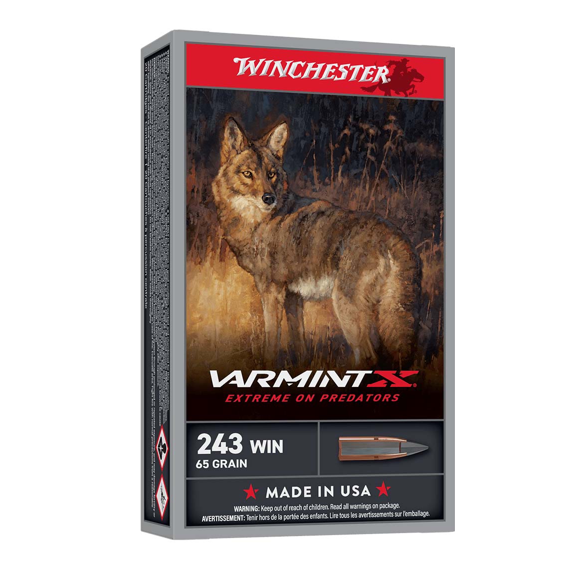 Winchester Varmint X 243 Win 65gr 3620 FPS 20 Rnds