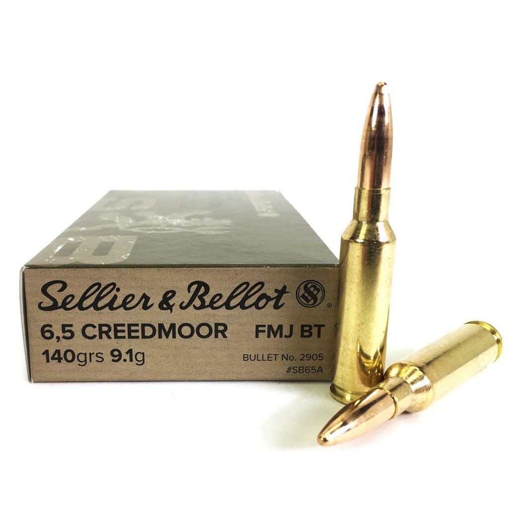 Sellier & Bellot 6.5 CREEDMOOR 140gr. FMJBT - 20 Rounds
