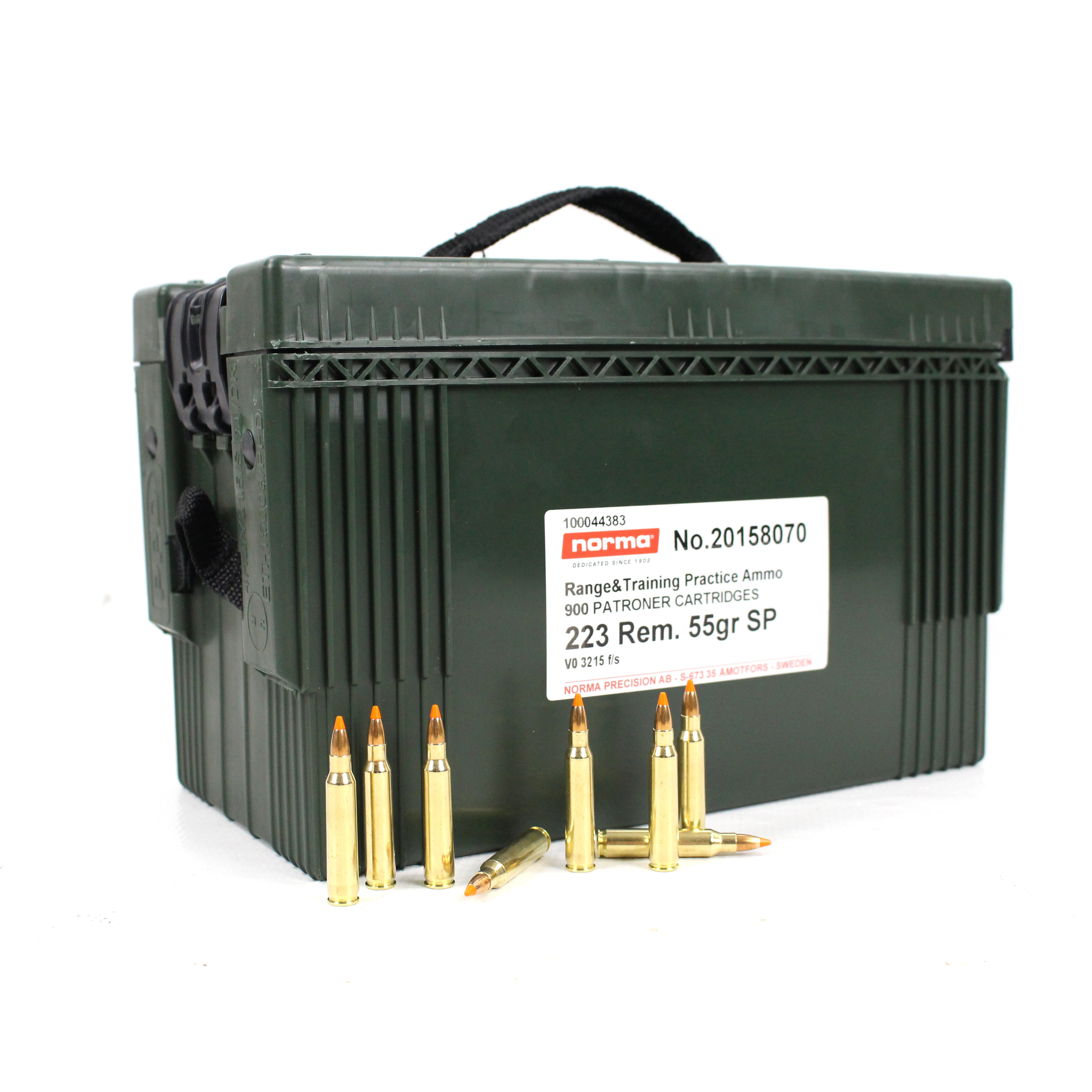 Norma Range & Training Soft Point 223 Rem 55Gr M2A1 900 Rds Ammo Can