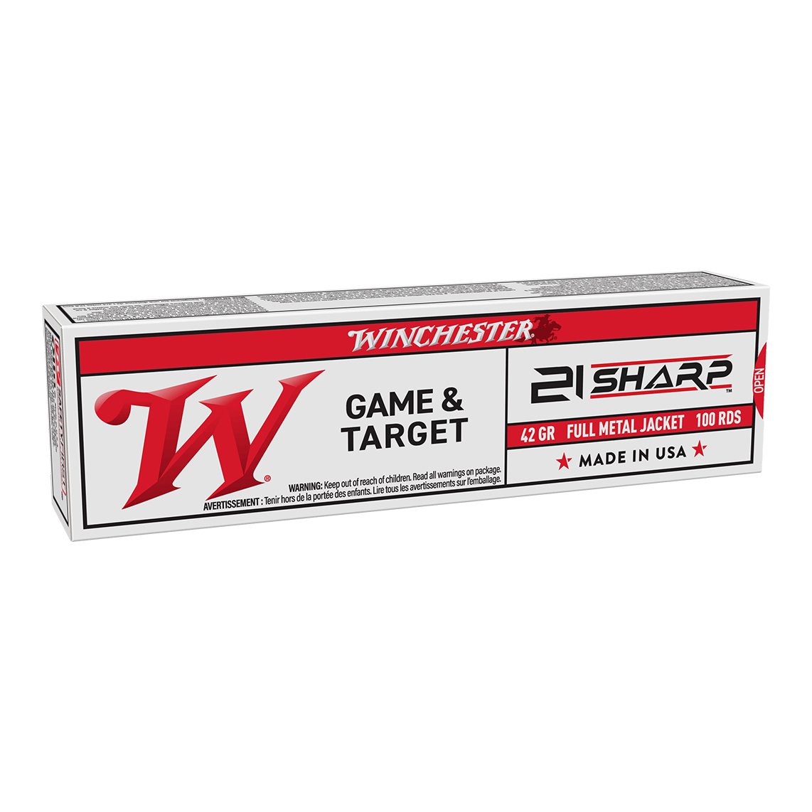 Winchester Game & Target 21 Sharp 37 GR FMJ 1370 FPS 100 Rds
