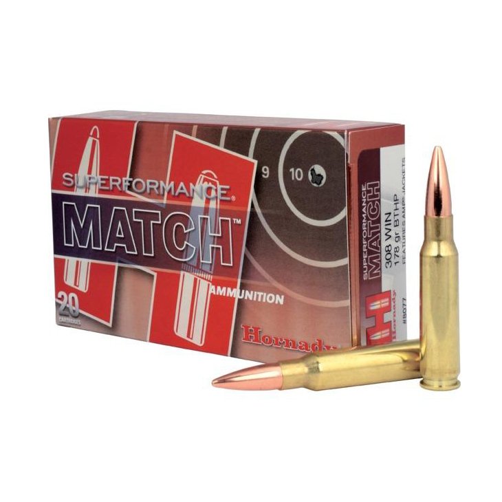 Hornady Superformance Match 308 Win 178 GR BTHP
